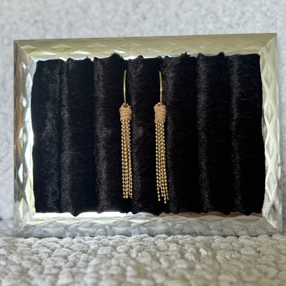Relativity Gold Tassel Earrings!